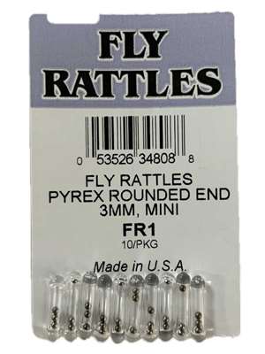 Fly Rattles - Pyrex Rounded Specialty  and  Misc.