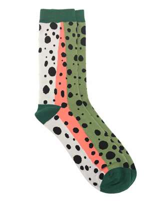 Wingo Everyday Fish Socks- rainbow trout Rep Your Water Socks at Mad River Outfitters