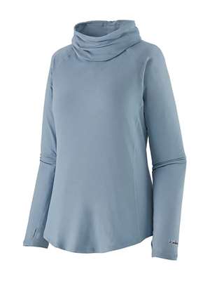 Patagonia Women's Tropic Comfort Natural UPF Shirt in Light Plume Grey fly fishing sun and bug stuff
