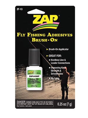 zap a gap brush on Super Glue at Mad River Outfitters
