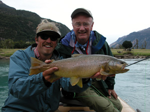 The last fish of the trip for Roger