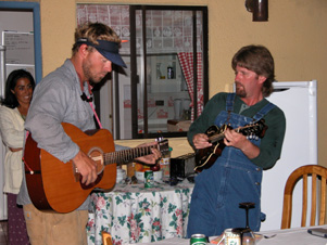 Beau and Brian doin' some pickin'