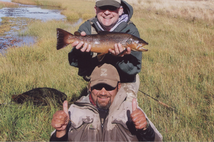 Happy MRO customer Don Gregory and head guide Alberto