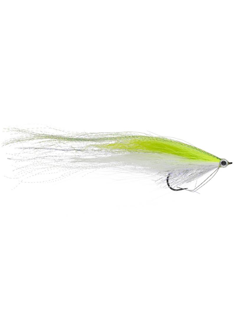 Bill Scherer's Figure 8 Musky Fly- Chartreuse/White