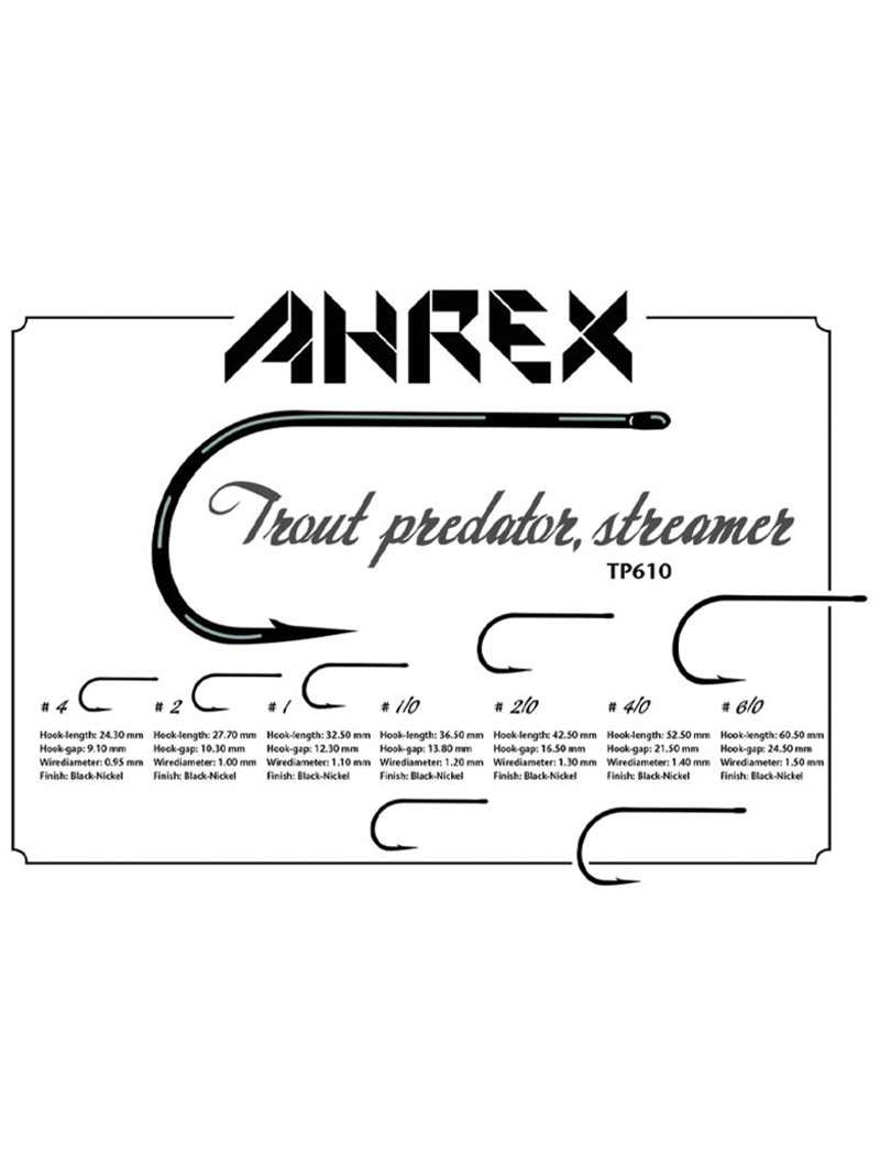 Ahrex TP610 Trout Predator Streamer Hooks