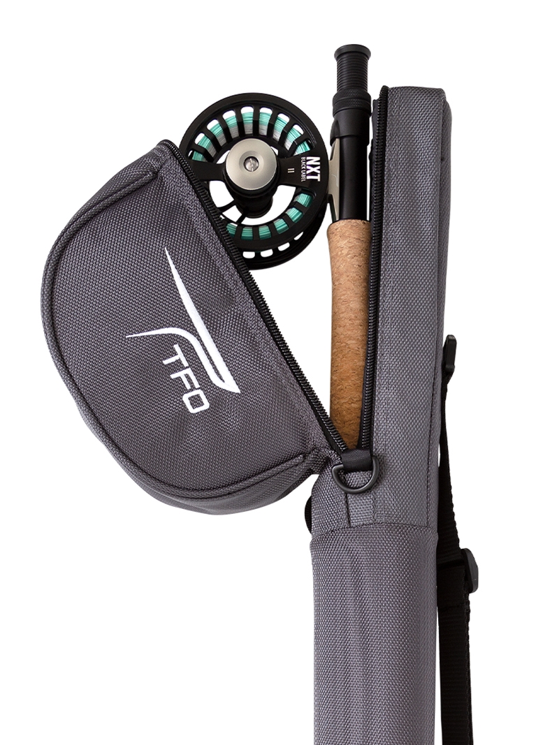 Temple Fork Outfitters TFO Fleece Lined Fly Rod and Reel Case Travel Carry 