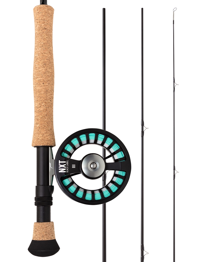 TFO NXT Black Label Fly Rod 9' 8wt - Kit