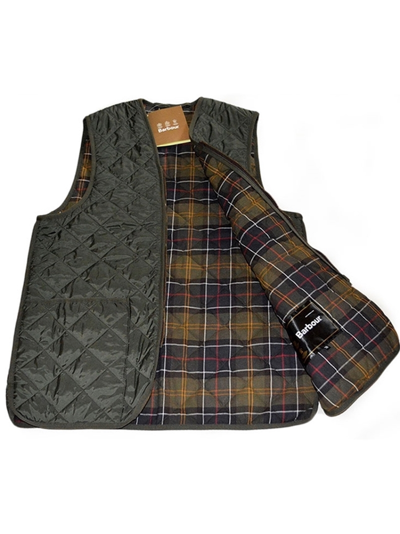 barbour zip in vest