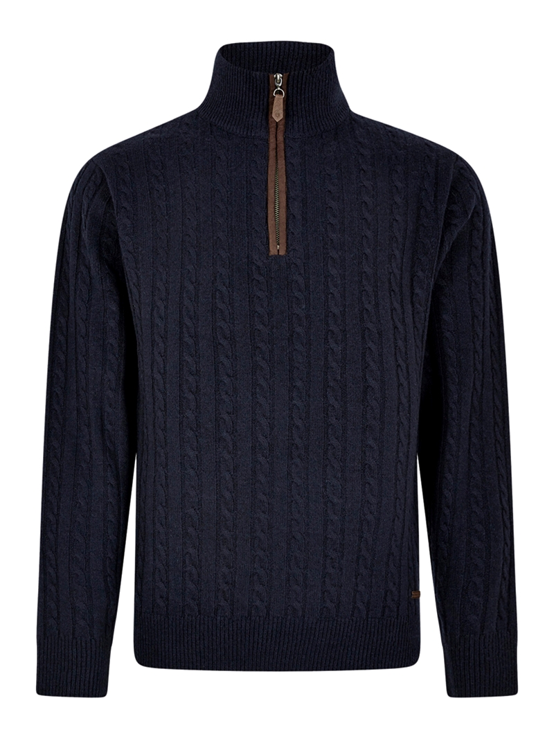zip collar sweater