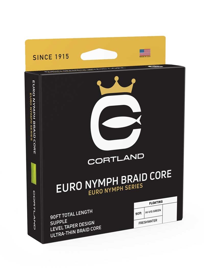 Cortland Hi-Vis Braid Core Euro Nymph Fly Line