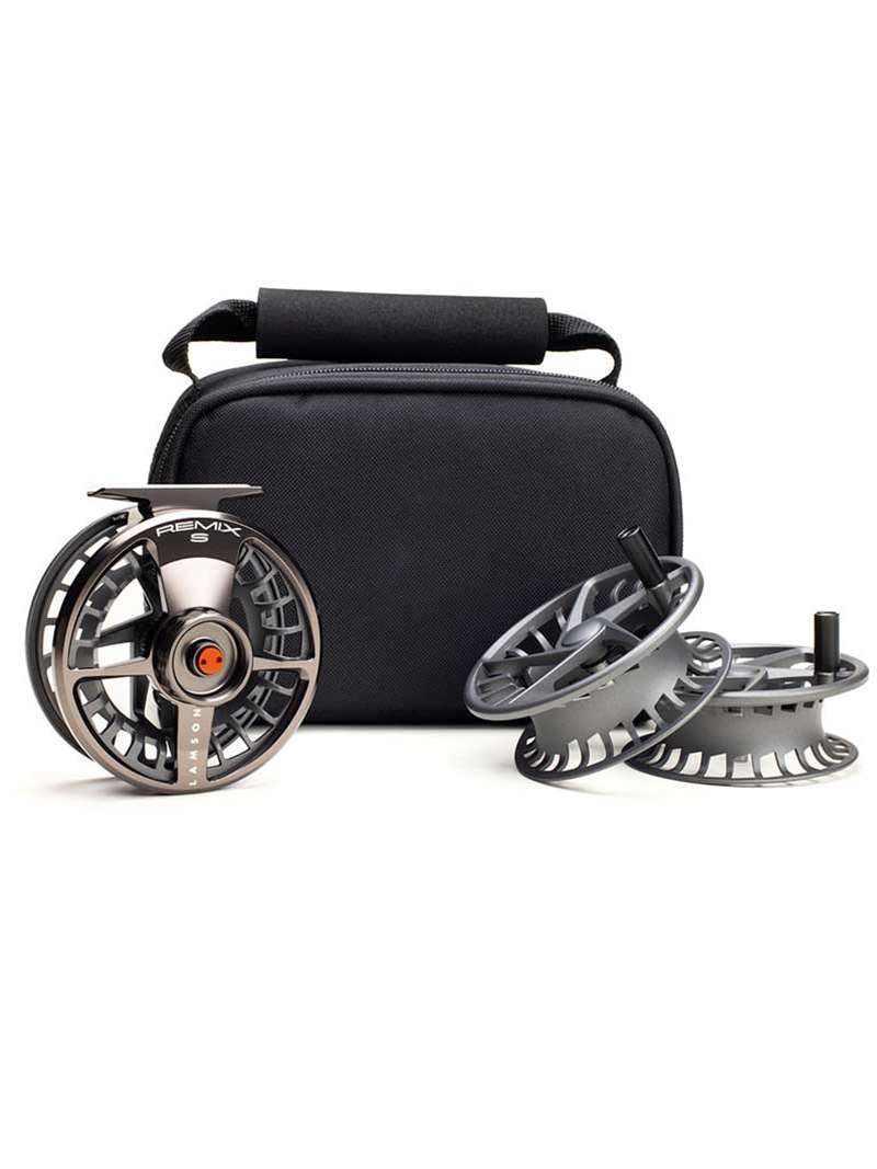 Lamson Remix S-Series Fly Reel - 3 Pack, Smoke / 3+