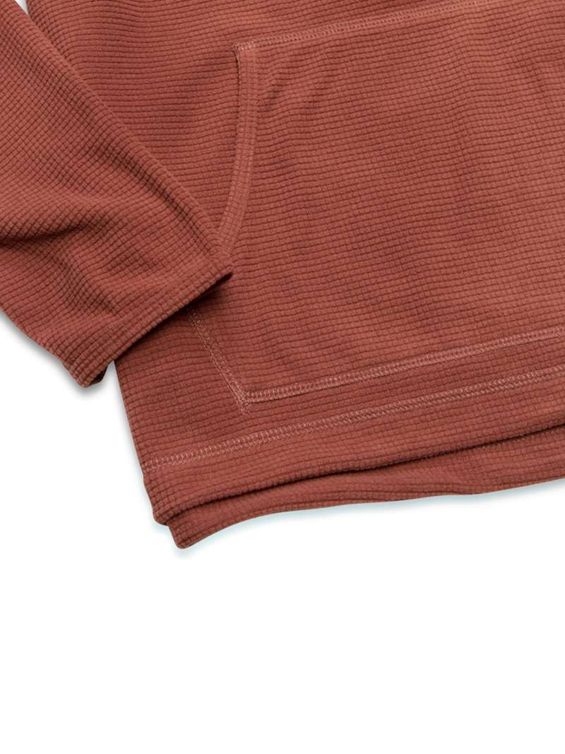 Howler Brothers Palo Duro Fleece Hoodie in Mink Brown