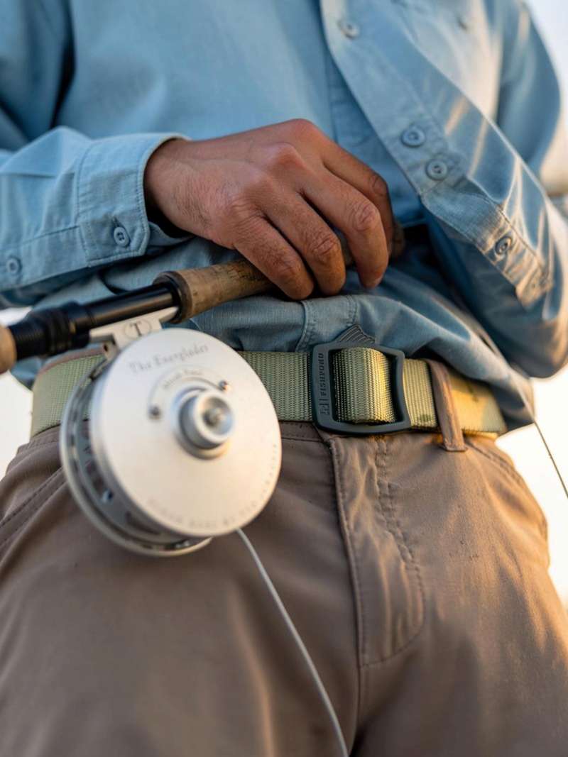 Fishpond Dorsal Fin Webbing Belt- sage green