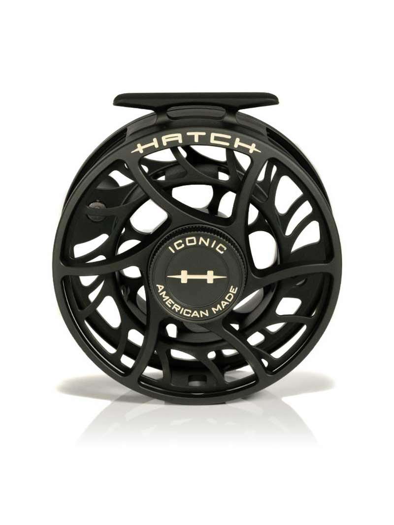 Hatch Iconic 9 Plus Fly Reel- campfire orange