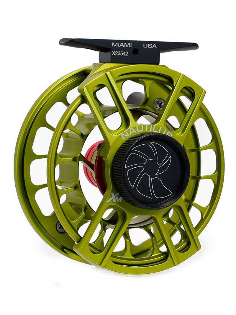 Nautilus XM Fly Reel- Medium for 4-5 weight lines- glades green