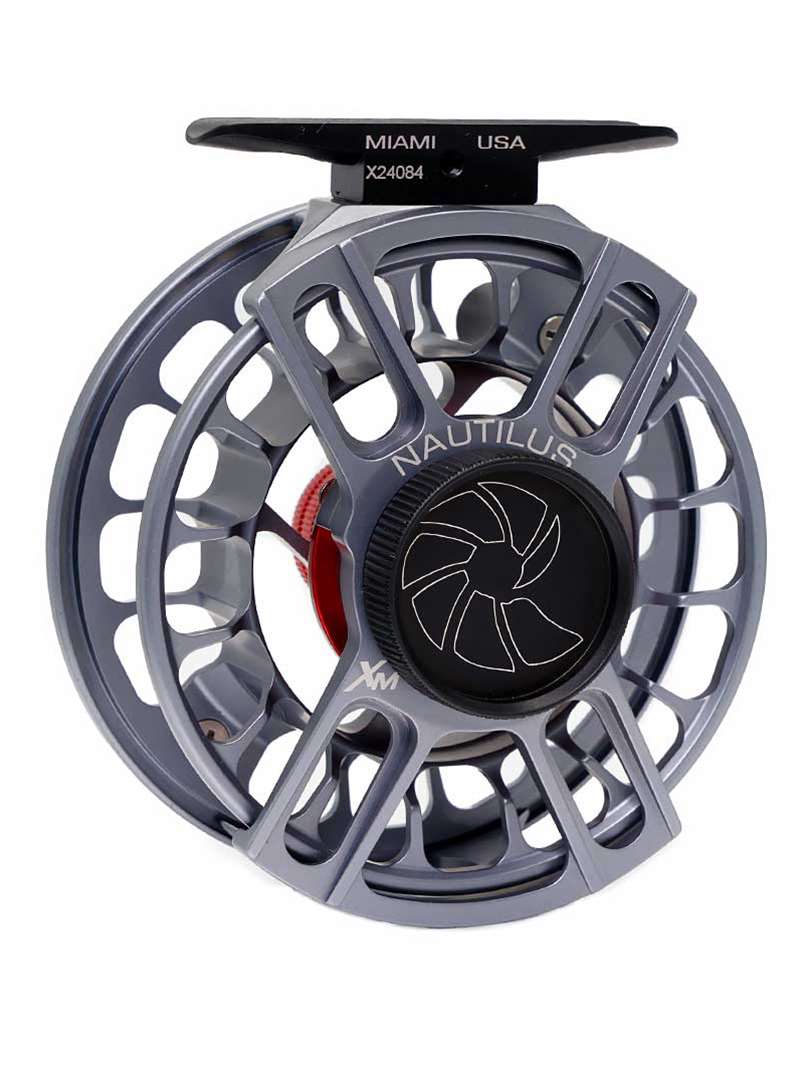 Nautilus XM Fly Reel- Medium for 4-5 weight lines- storm gray
