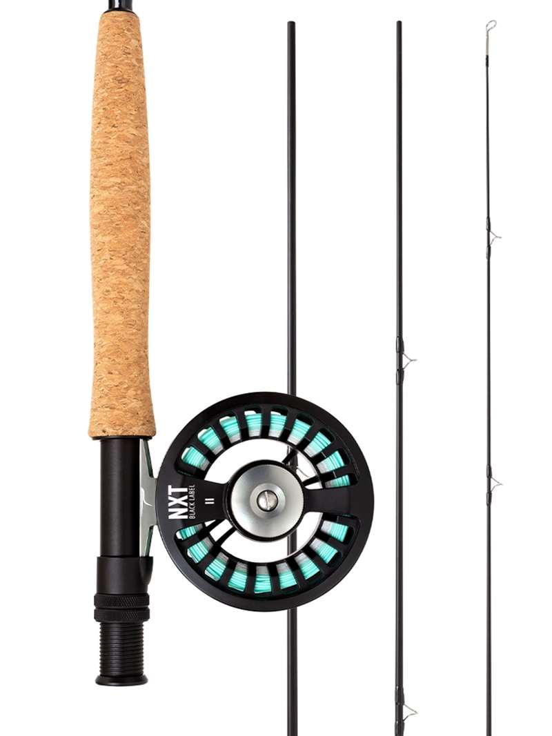 TFO NXT Black Label 8'6 4wt 4pc Fly Rod Combo