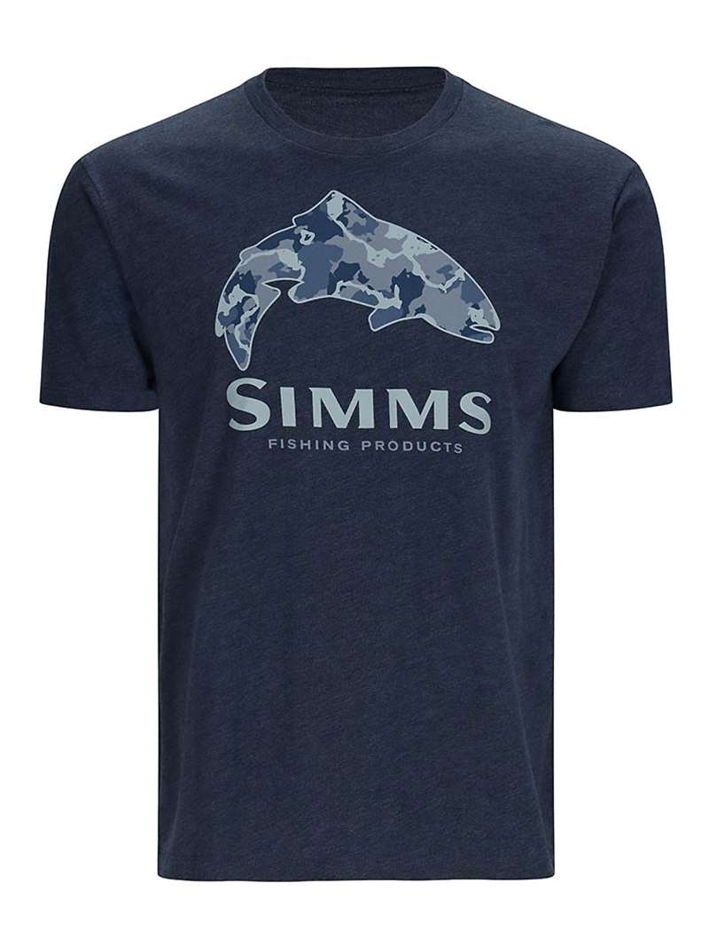Simms Trout Regiement T-Shirt - navy/heather
