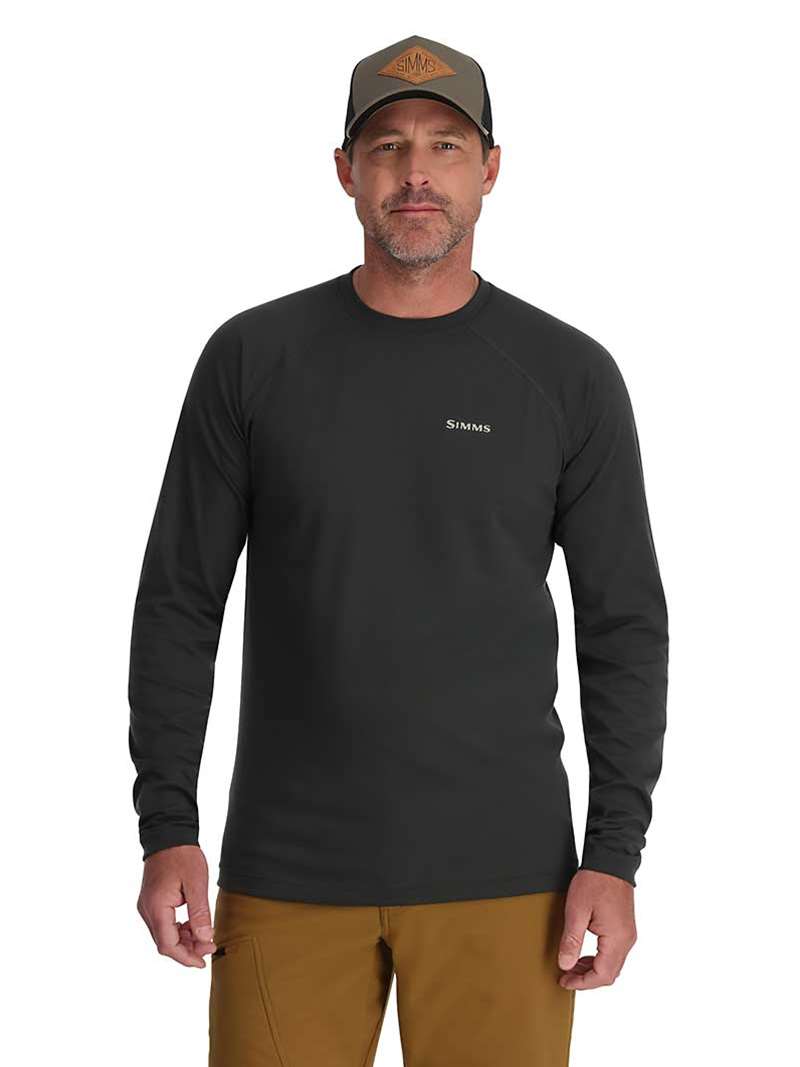 Simms Lightweight Baselayer Top- carbon