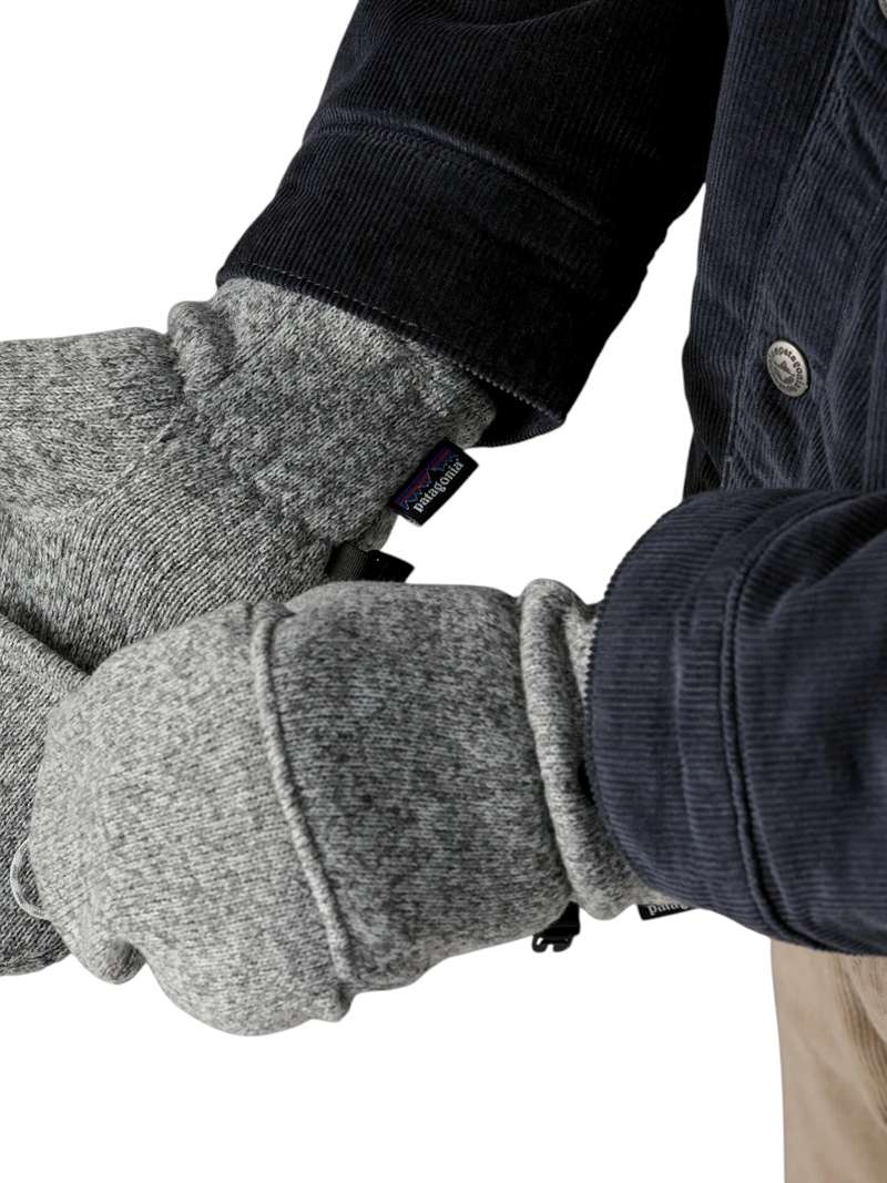 Patagonia Better Sweater Fleece Gloves Birch White