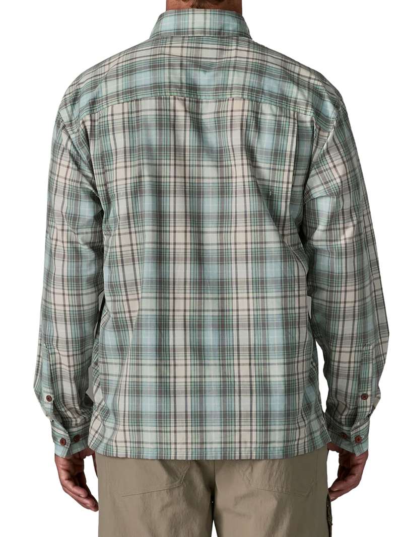 Patagonia Men's Long-Sleeved Island Hopper Shirt in Longshore: Lichen Green