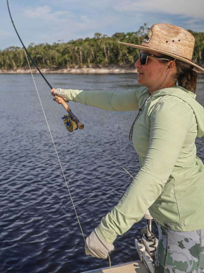 RepYourWater Lichen Flolite Performance Hoody in Light Green