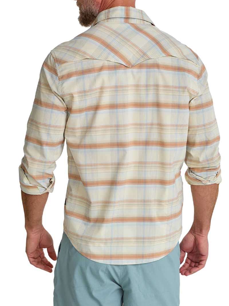 Howler Brothers H Bar Tech Longsleeve in Cameron Plaid Cream