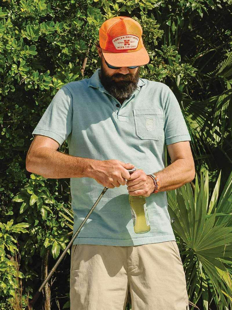 Holwer Brothers Pilgrimage Polo in Riviera Blue