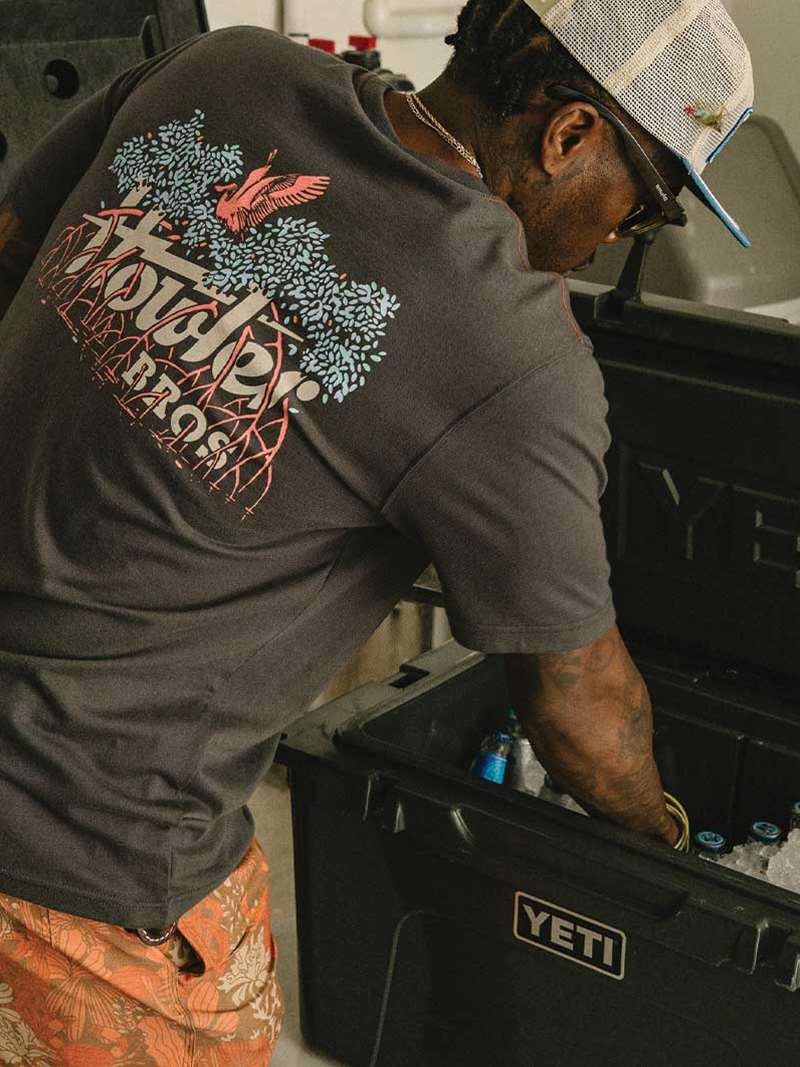 Howler Brothers Electric Mangroves T-Shirt in Navy Heather