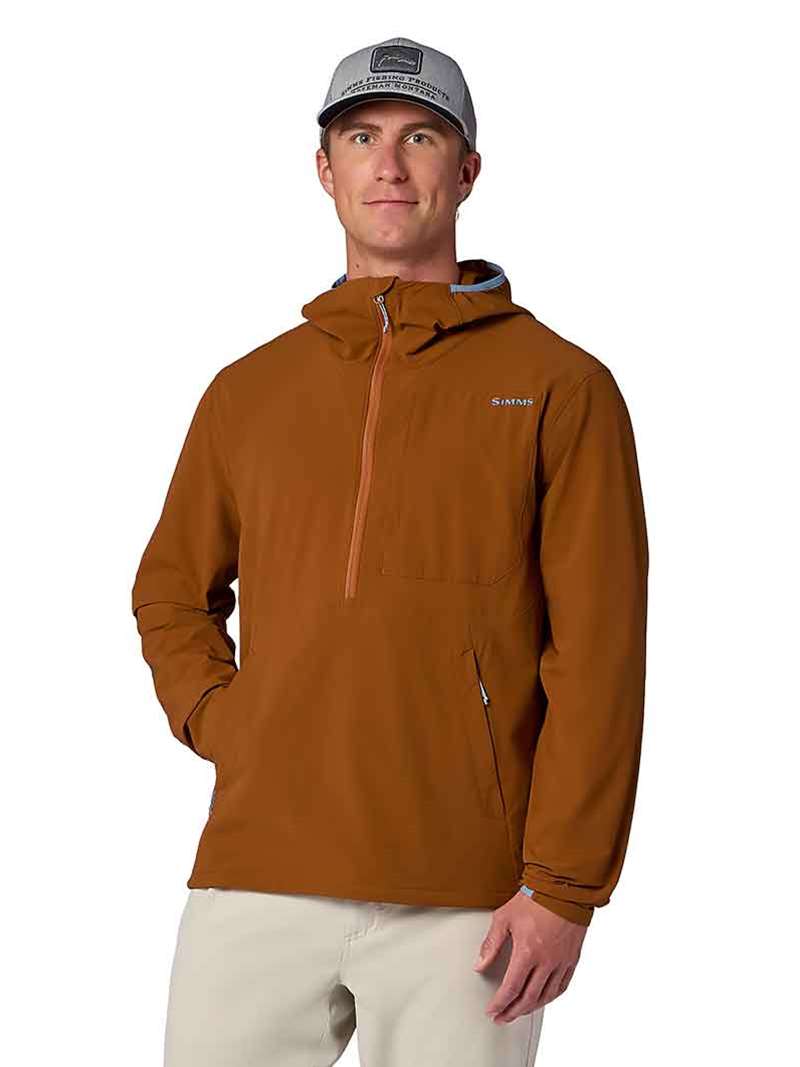 Simms Rogue Stretch Half-Zip Pullover- stonefly