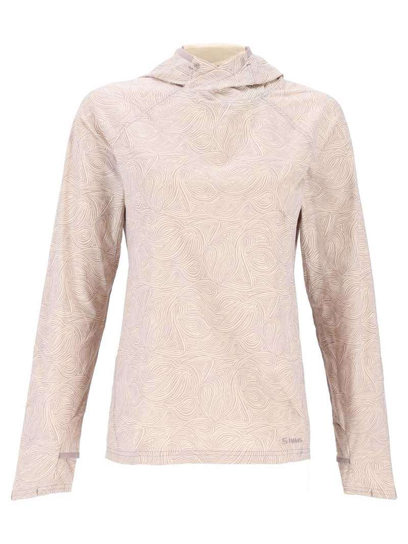 Simms Women's Solarflex Hoody- Swirl Heron