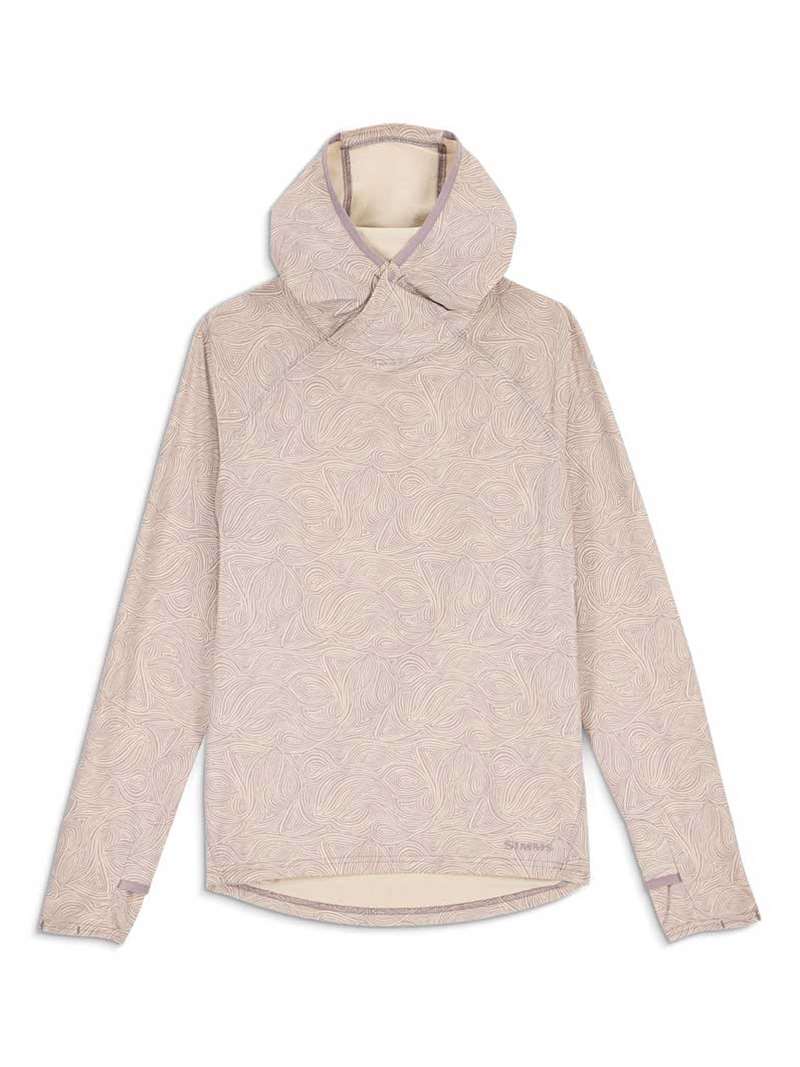 Simms Women's Solarflex Hoody- Swirl Heron