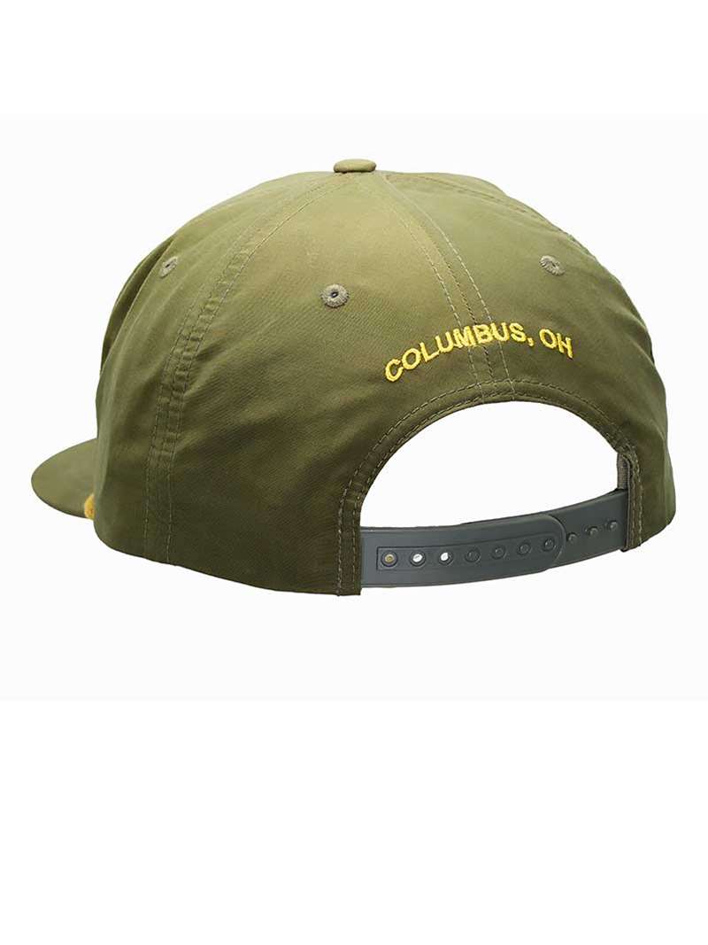 Mad River Outfitters Premier Pinch Front Nylon Hat- loden/gold