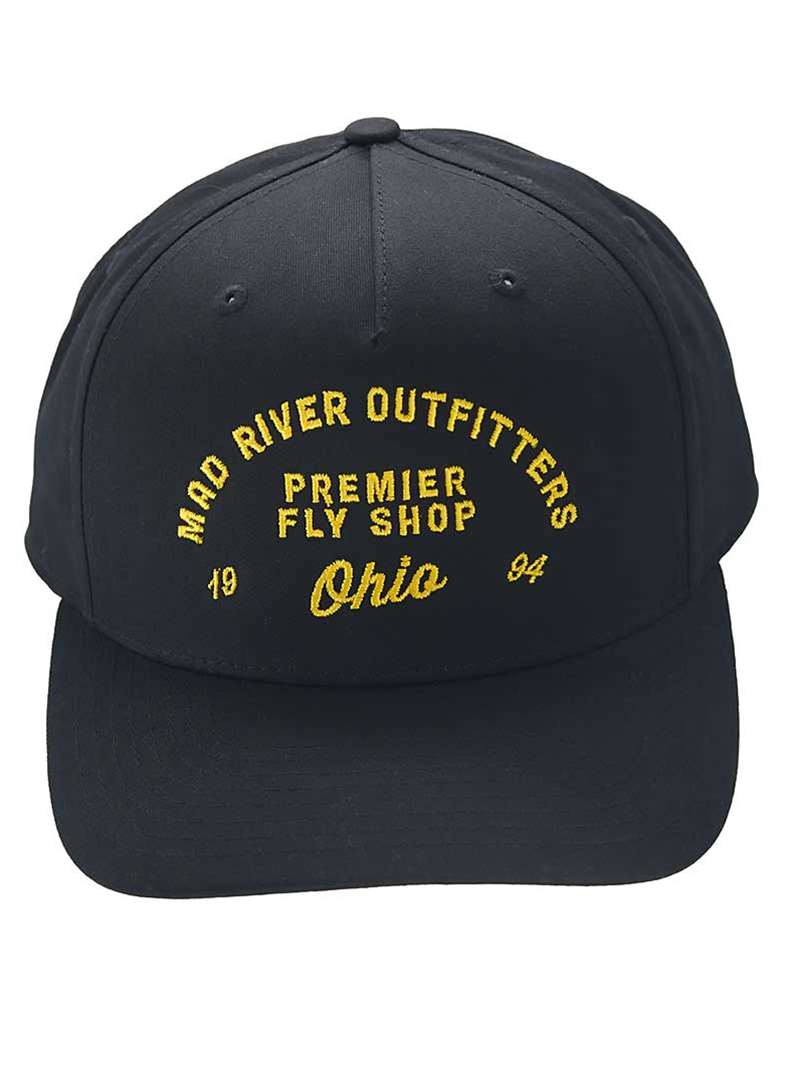 The Mad River Outfitters Pinch Front Hat features the new for 2026 "MRO Premier" Logo.