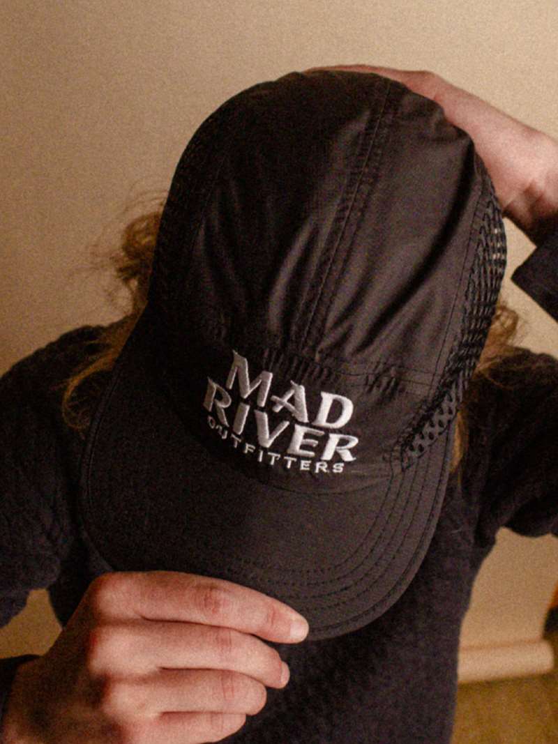 The new Mad River Outfitters 5-panel Perforated Hat- black