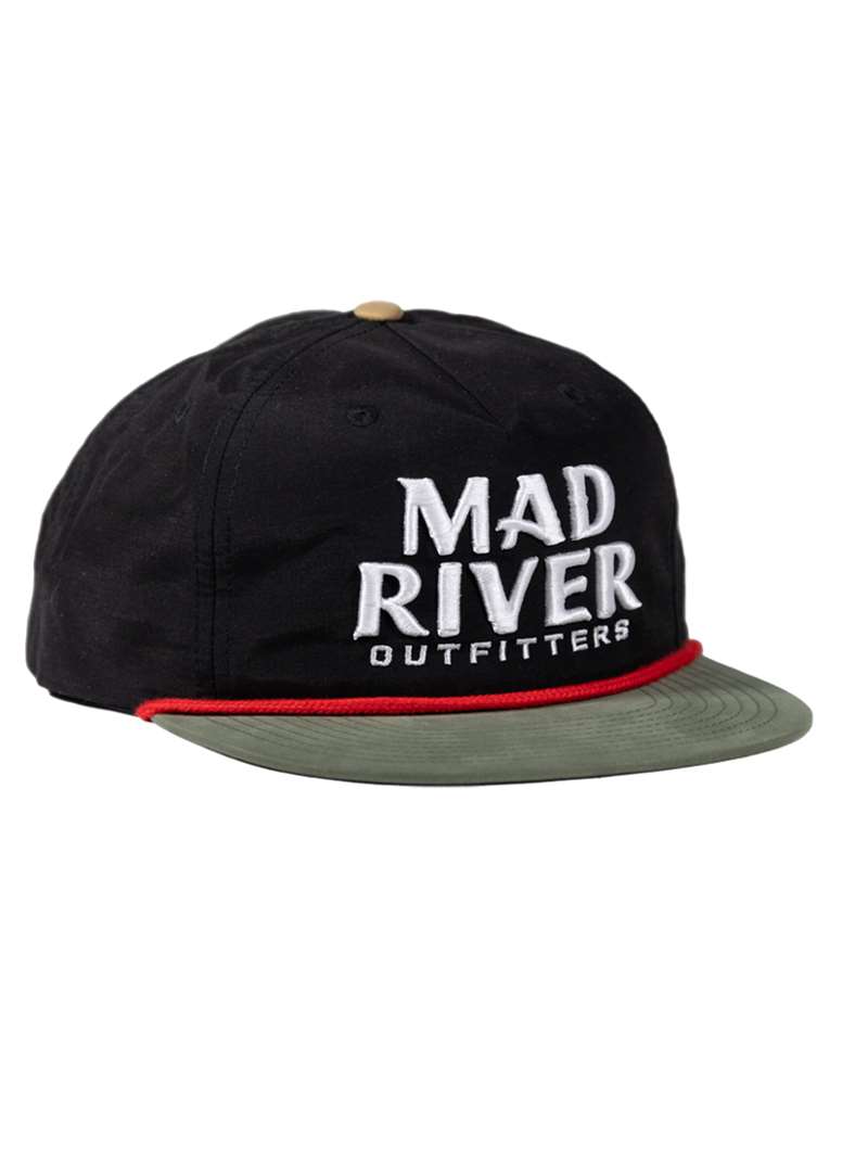 Mad River Outfitters Premier Pinch Front Nylon Hat- black/loden
