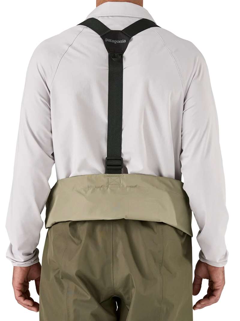 Patagonia Men's Swiftcurrent Traverse Zip-Front Waders is built for years of work and engineered to reduce weight and bulk without sacrificing durability and available at Mad River Outfitters!
