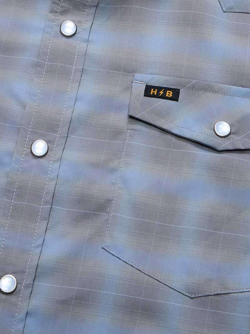 Howler Brothers H Bar Tech Longsleeve in Kent Plaid: Tradewinds