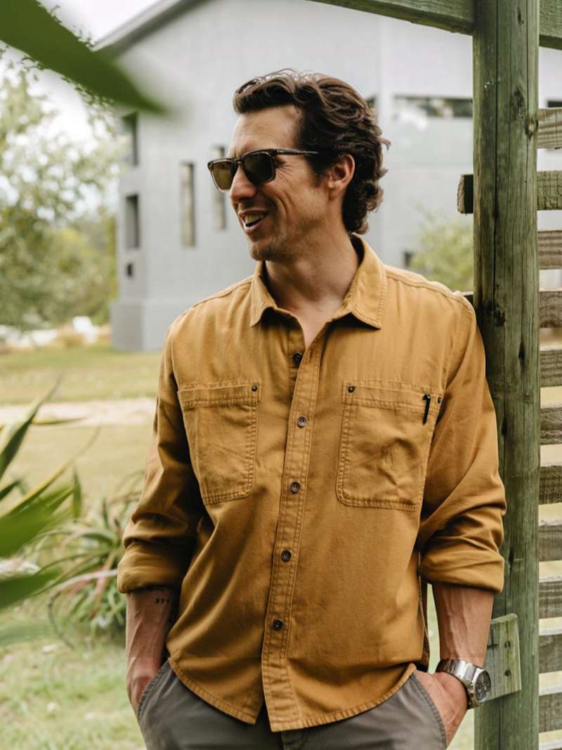 Howler Brothers Trade Shirt- Duck Brown
