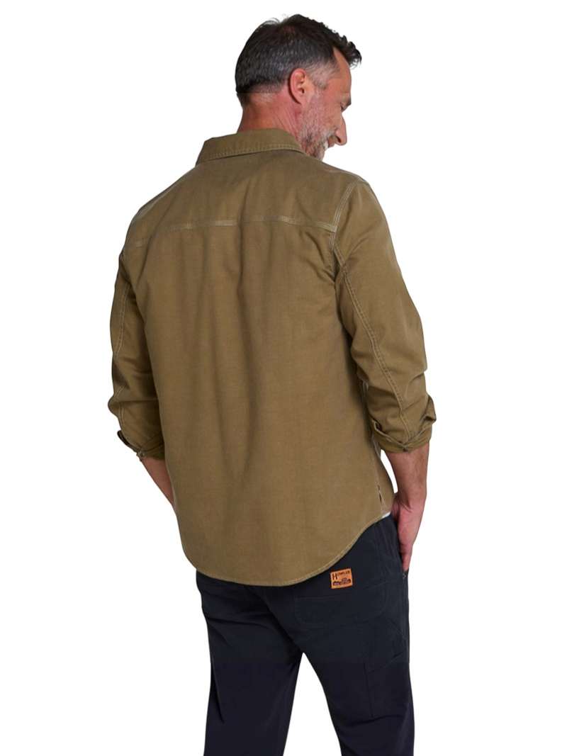 Howler Brothers Trade Shirt- Faded Olive