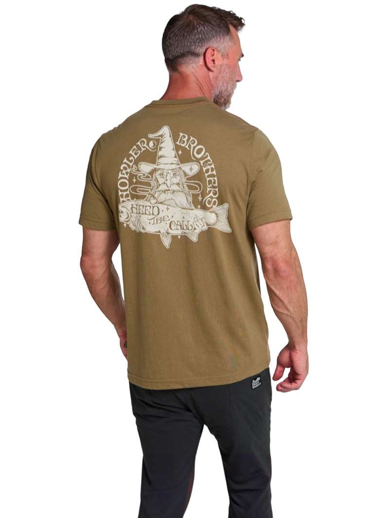 Howler Brothers River Wizard T-Shirt- Ivy Green