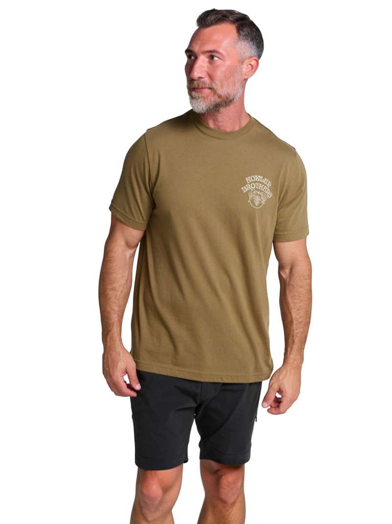 Howler Brothers River Wizard T-Shirt- Ivy Green