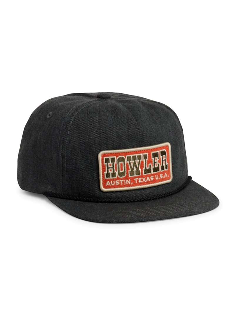 Howler Brothers Unstructured Snapback Hat in Howler Slab Antique Black