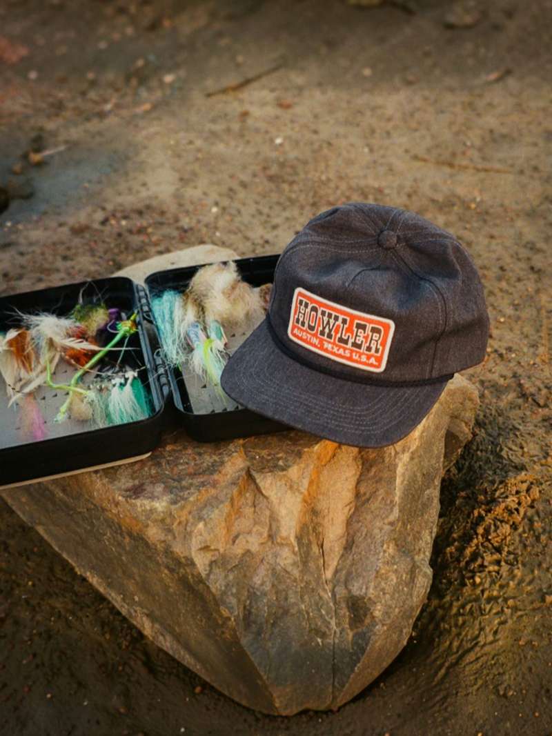 Howler Brothers Unstructured Snapback Hat in Howler Slab Antique Black