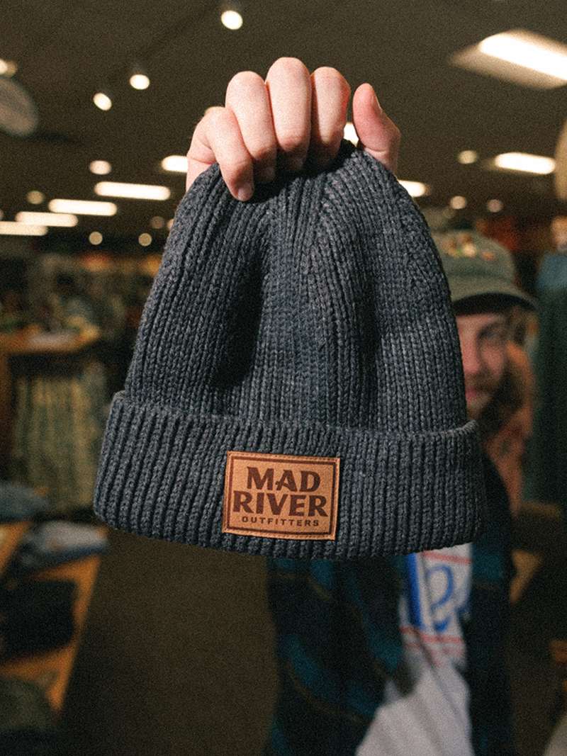Mad River Outfitters Ribbed Cuff Beanie- Charcoal