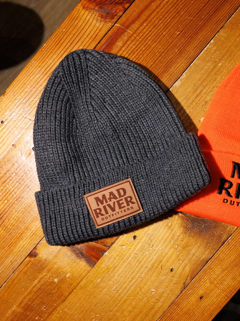 Mad River Outfitters Ribbed Cuff Beanie- Charcoal