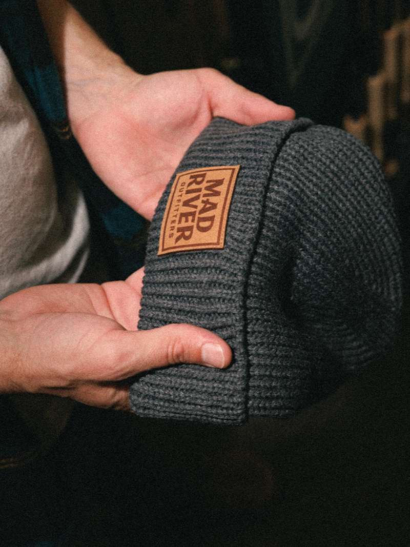 Mad River Outfitters Ribbed Cuff Beanie- Charcoal