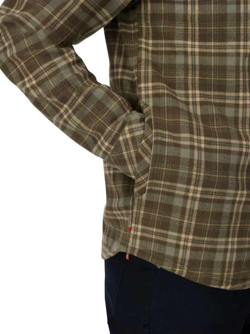 Simms Coldweather Shacket- Schooner Plaid: Loden