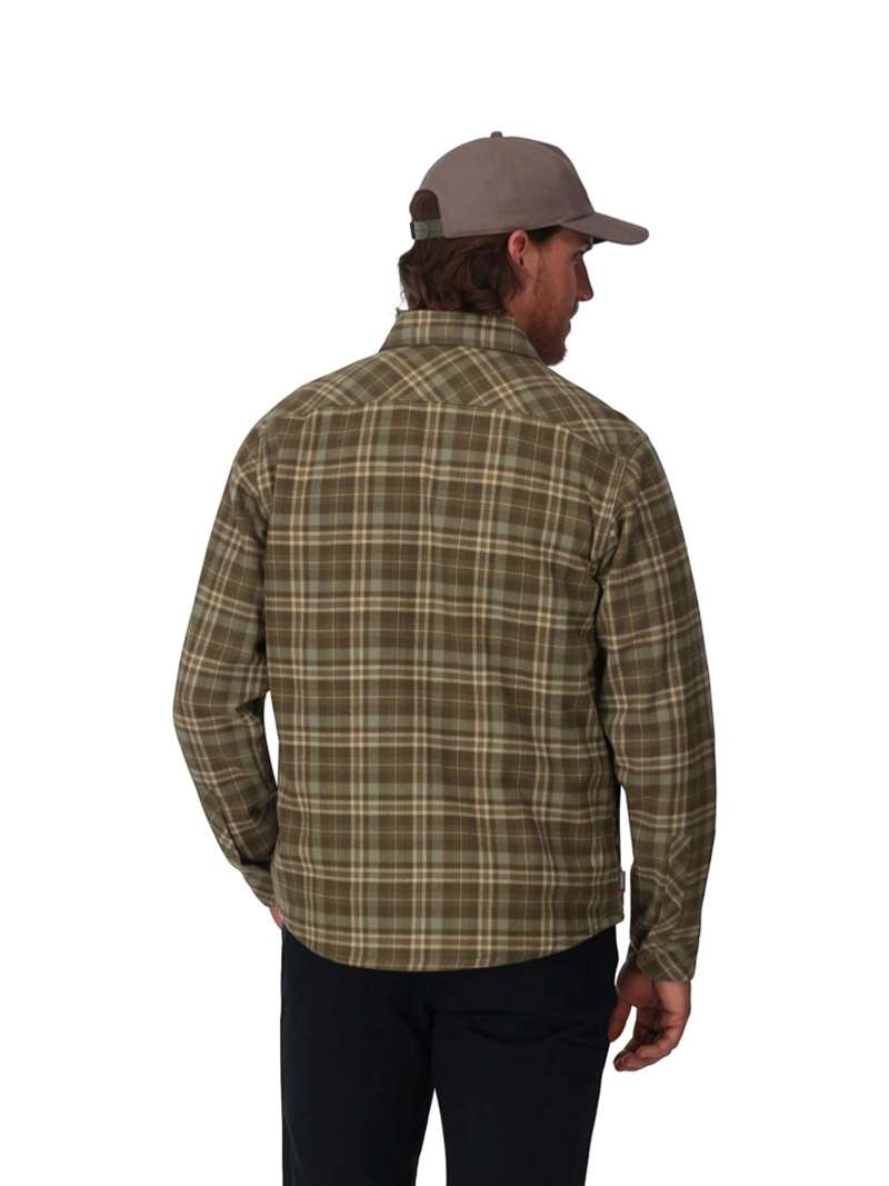 Simms Coldweather Shacket- Schooner Plaid: Loden