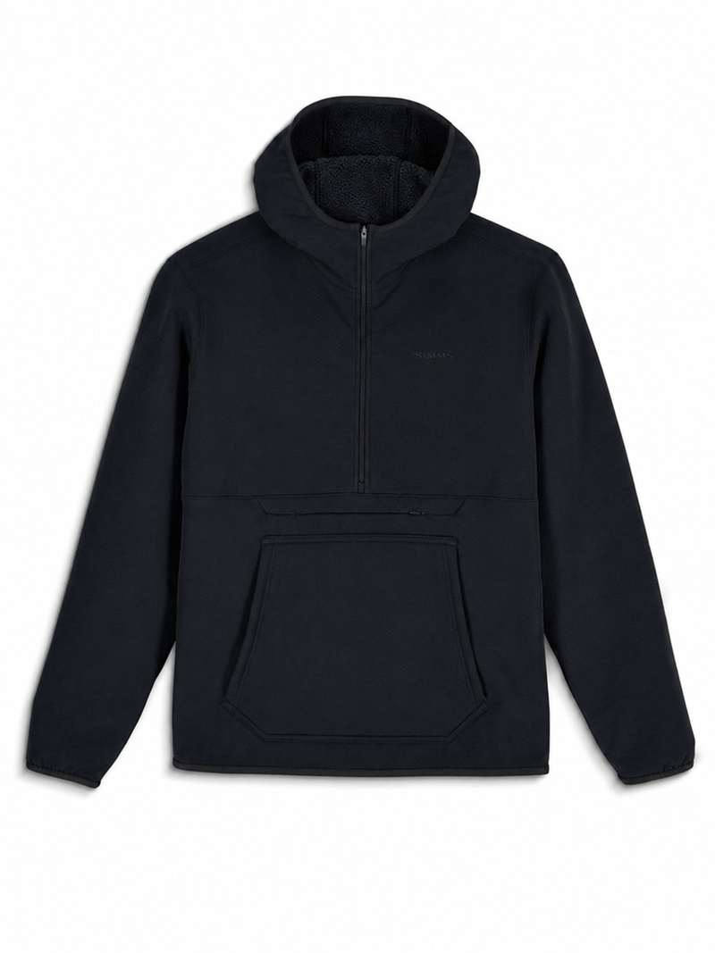 Simms Strata 330 Half-Zip Midlayer Hoody - black